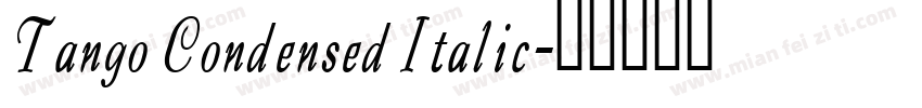 Tango Condensed Italic字体转换